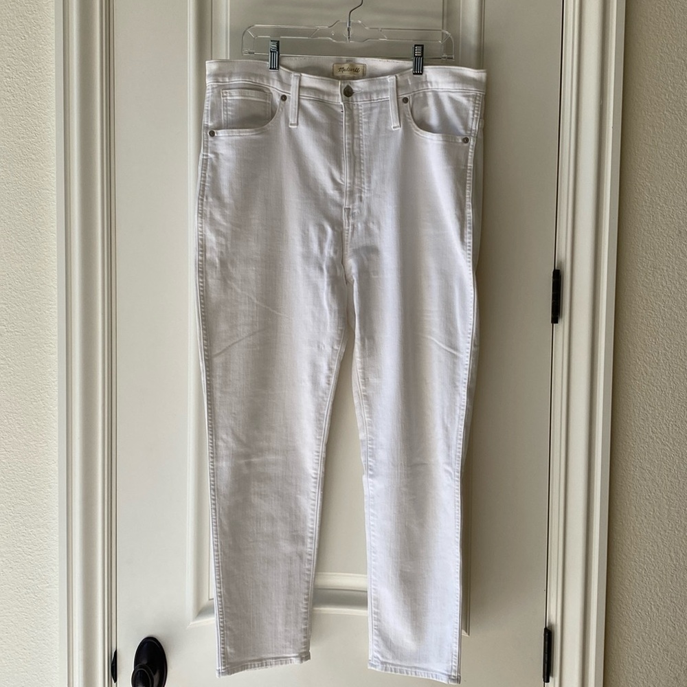 Women’s Madewell jeans size 33 white stovepipe style